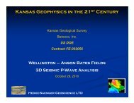 Hedke-KansGeophSympo.. - the Kansas Geological Survey