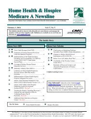 February 1, 2010, Home Health & Hospice Medicare A ... - CGS