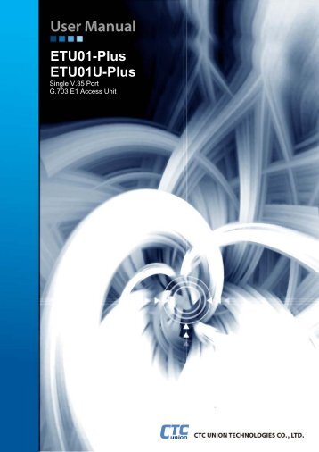 ETU-01/Plus Installation and Operation Manual - CTC Union ...