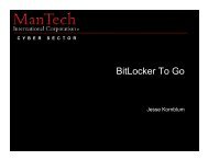 BitLocker To Go - Jesse Kornblum