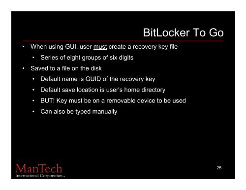 BitLocker To Go - Jesse Kornblum