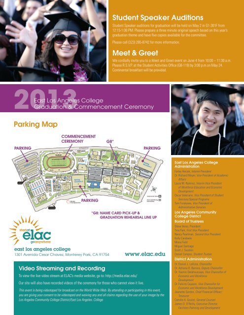 Commencement Newsletter - East Los Angeles College