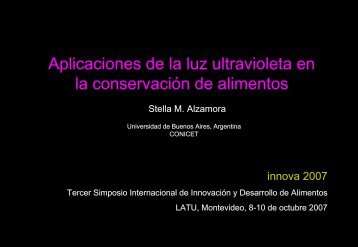 Aplicaciones de la luz ultravioleta en la conservación de alimentos