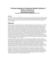 Process Analysis on Pretension Bolted Cylinder of Rotary Compressor