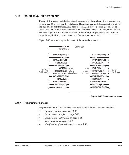 AMBA Design Kit Technical Reference Manual - ARM Information ...