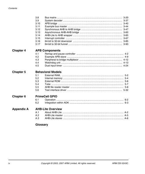 AMBA Design Kit Technical Reference Manual - ARM Information ...