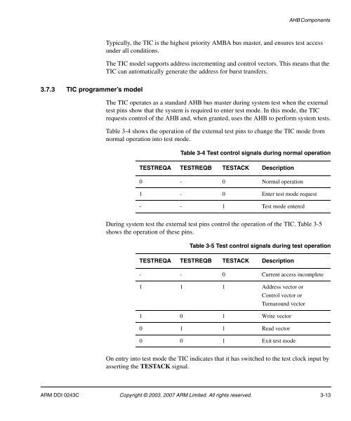 AMBA Design Kit Technical Reference Manual - ARM Information ...