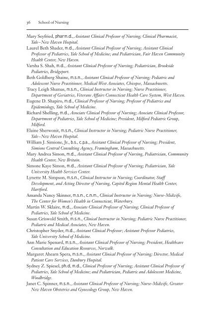 bulletin 2002/nursing/pages.7 - Yale University