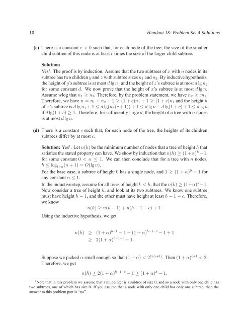 Problem Set 4 Solutions