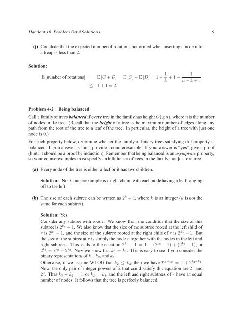 Problem Set 4 Solutions