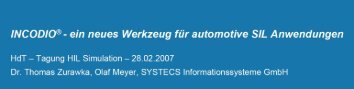 INCODIO - SYSTECS Informationssysteme GmbH
