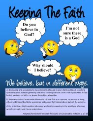 Do you believe in God? - United Synagogue Youth