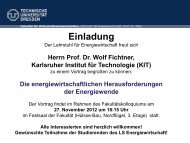 Herrn Prof. Dr. Wolf Fichtner, Karlsruher Institut für Technologie (KIT)