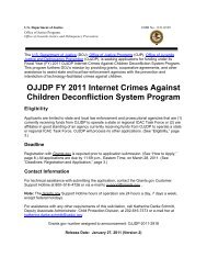 Internet Crimes Against Children Deconfliction System Program