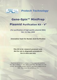 Gene-Spin™ MiniPrep Plasmid Purification Kit