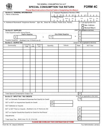 FORM 4C - Tax Administration Jamaica