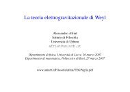 La teoria elettrogravitazionale di Weyl