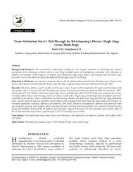 Trans Abdominal Soave's Pull-Through for Hirschsprung's Disease ...