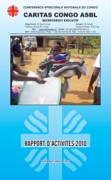 RAPPORT D'ACTIVITES 2010 - caritasdev.cd