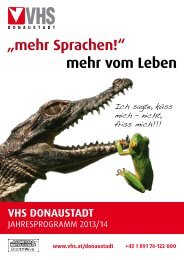 „mehr Sprachen!“ mehr vom Leben - VHS Wien