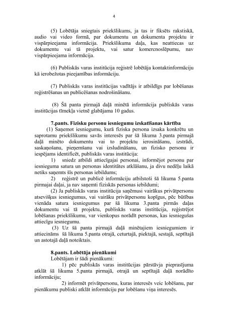 lobÄÅ¡anas atklÄtÄ«bas likums - KNAB