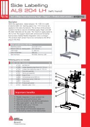 Side Labelling ALS 204 LH (left hand) - Avery Dennison