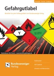 Download Gefahrgutlabel-Prospekt - Bundesanzeiger Verlag