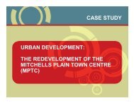 the redevelopment of the mitchells plain town ... - Urban LandMark