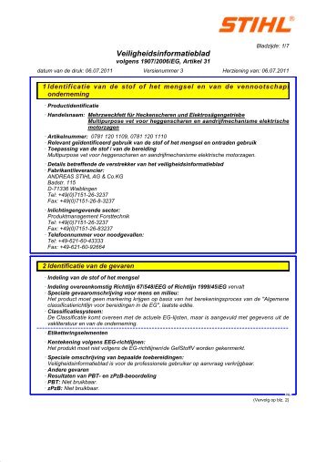 Multipurpose vet voor heggenscharen en aandrijfmechanisme - Stihl