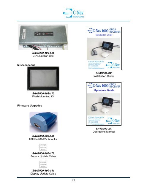 C-Nav Installation Manual - C-Nav World DGNSS