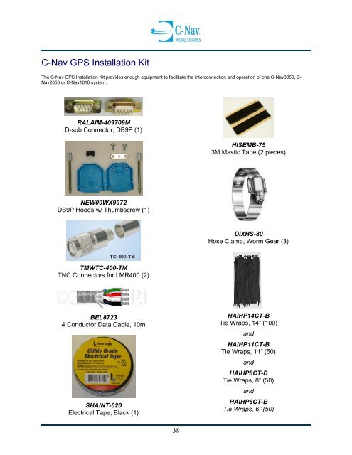 C-Nav Installation Manual - C-Nav World DGNSS