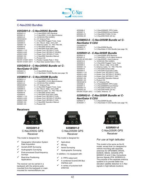 C-Nav Installation Manual - C-Nav World DGNSS