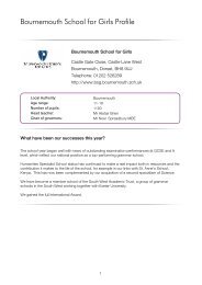 Bournemouth School for Girls Profile