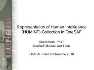 Representation of Human Intelligence (HUMINT) Collection in ...