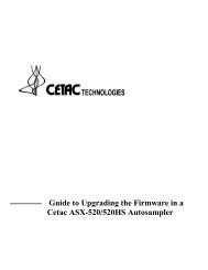 Guide to Upgrading the Firmware in a Cetac ASX-520/520HS ...