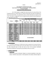 Annexure- I (REV-30/03/11) - Life Insurance Corporation of India