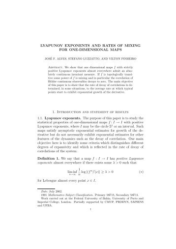 Lyapunov exponents and rates of mixing for one-dimensional maps