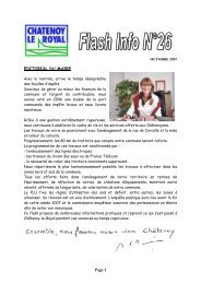 Page 1 EDITORIAL DU MAIRE - Mairie de ChÃ¢tenoy-le-Royal