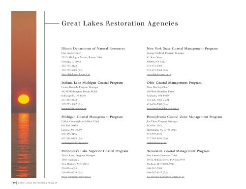 Great Lakes Restoration Project - Ohio Department of Natural ...