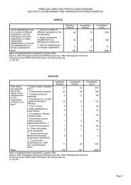 Section A: Establishment and organisation ... - WERS 2004