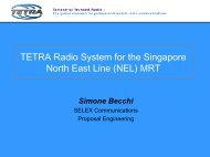 Case Study - Singapore Metro - tetra