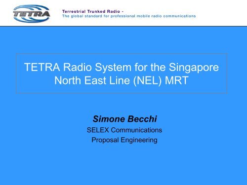 Case Study - Singapore Metro - tetra