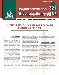 el disturbio de la raâ¹z bifurcada en plÃ¿ntulas de cafÃ© - Repositorios ...