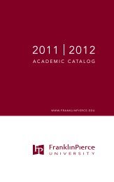 2011-2012 PDF - Franklin Pierce University