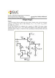 Sheet 7 - GUC - Faculty of Information Engineering & Technology