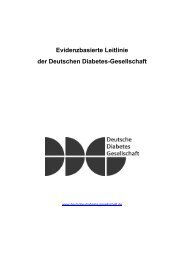 Evidenzbasierte Leitlinie der Deutschen Diabetes-Gesellschaft