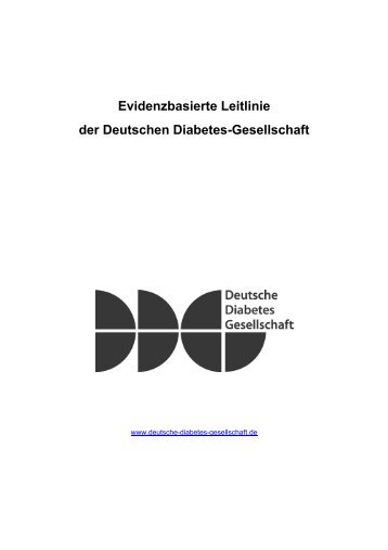 Evidenzbasierte Leitlinie der Deutschen Diabetes-Gesellschaft