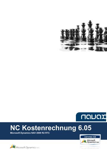 nc kostenrechnung 6.05 | handbuch - Navax