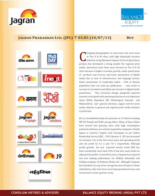 Jagran Prakashan Ltd.