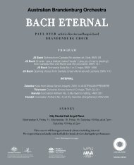 download PDF program - Australian Brandenburg Orchestra